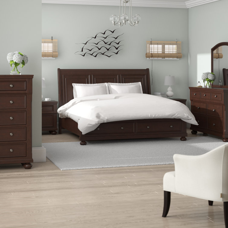 Breakwater Bay Jaimes King Platform Solid Wood Bedroom Set & Reviews Wayfair